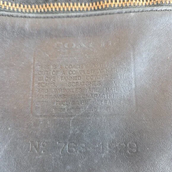 EUC Vintage Coach Soft Satchel (4055) in Black